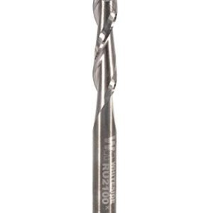 Whiteside Router Bits RU2100 Standard Spiral Bit with Up Cut Solid Carbide 1/4-Inch Cutting Diameter and 1-Inch Cutting Length