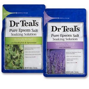 Dr Teal's Epsom Salt Bath Solution, Eucalyptus & Lavender, 6lbs