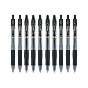 Pilot G2 Retractable Gel Ink Roller Ball Pens, Bold Point Black