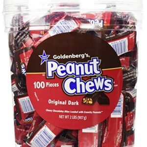 Original Dark Chocolate Goldenberg's Peanut Chews, 2 Lbs