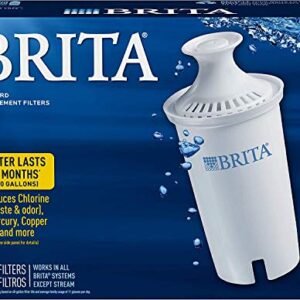 Brita Standard Pitcher Filters 3-Pack for Pitcher Replacement Filter