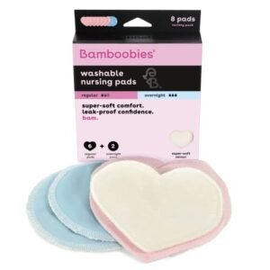 Bamboobies Reusable Nursing Pads, 8-Pack