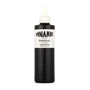 Dynamic Black Tattoo Ink, 8oz Bottle