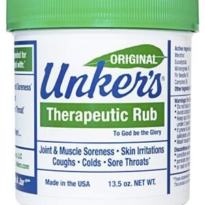 Unkers Therapeutic Rub for Joint Pain, Sore Muscles
