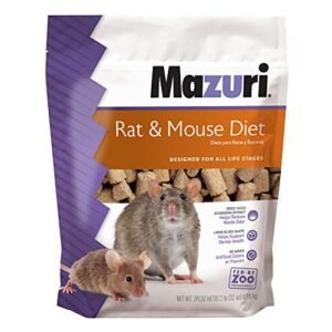 Mazuri | Vegetarian Rat & Mouse Diet | Rodent Food| 2 Pound (2 Lb.) Bag