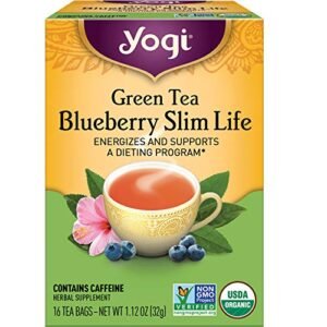 Yogi Tea - Green Tea Blueberry Slim Life (6 Pack) - Contains Caffeine
